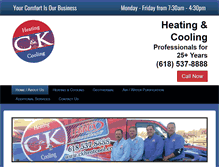 Tablet Screenshot of ckheatcool.com